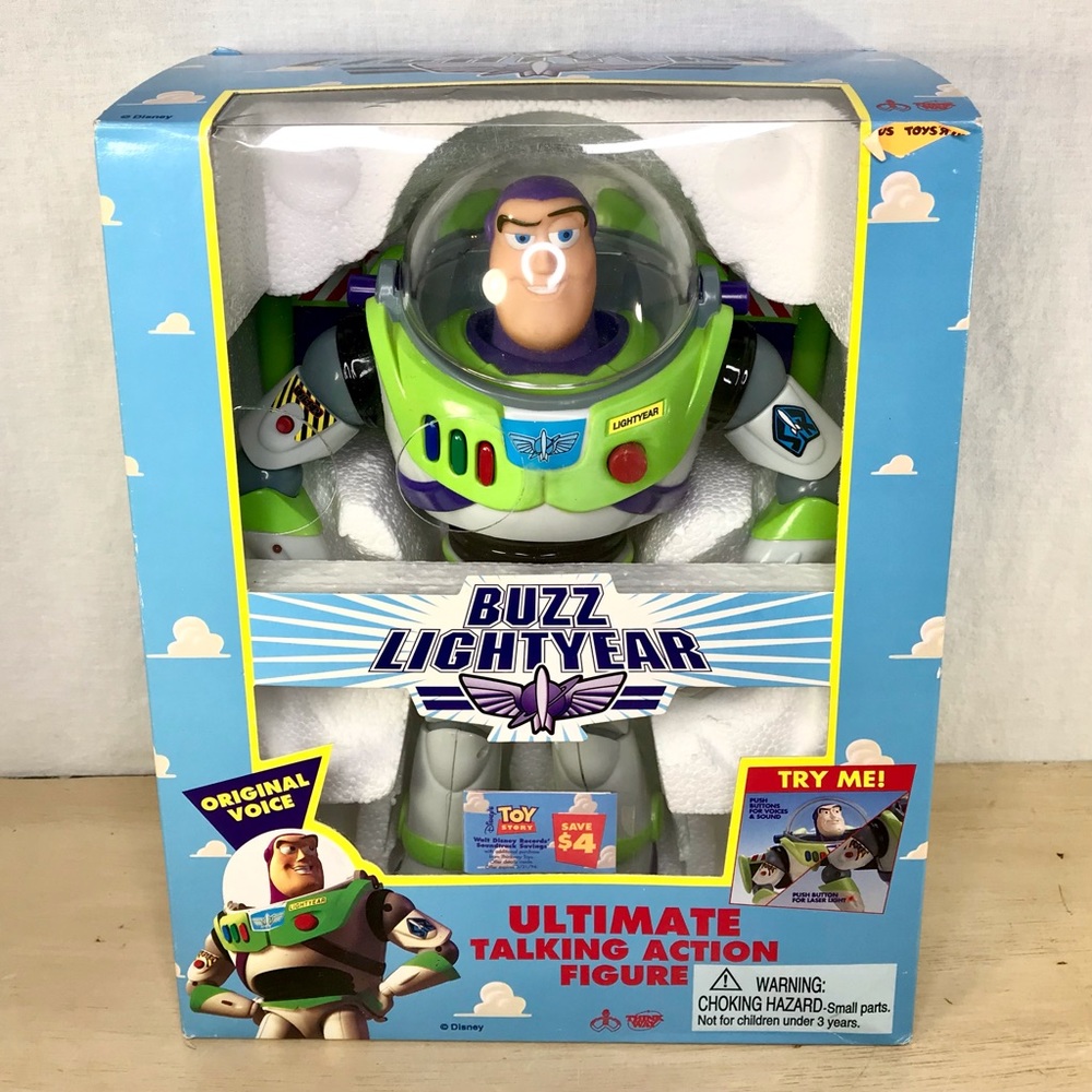 Toy Story Buzz Lightyear Ultimate Talking Voice Action Figure Disney Pixar 1995